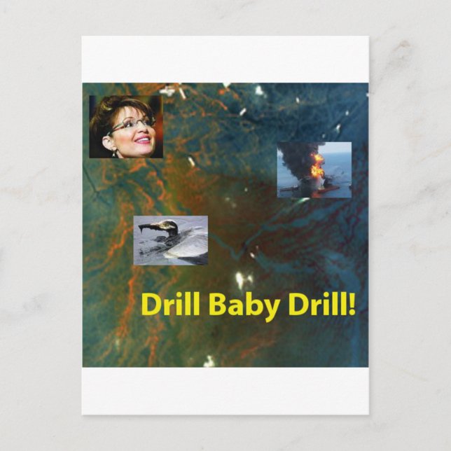 Drill Baby-borrmaskin Vykort (Framsida)