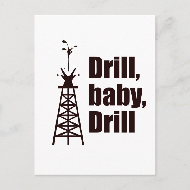 Drill Baby-borrmaskin Vykort (Framsida)