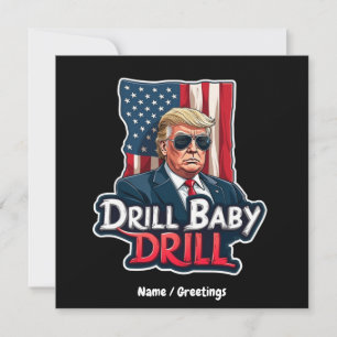 Drill Baby-droppen 2025 Amerikas självständighet Inbjudningar