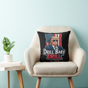 Drill Baby-droppen 2025 Amerikas självständighet Kudde