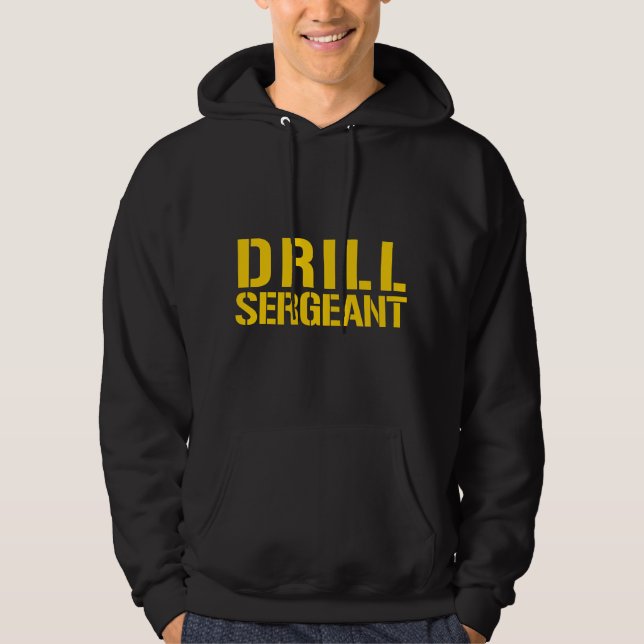 Drill Sergeant Uniform Militär Boot Camp Instruktö Hoodie (Framsida)