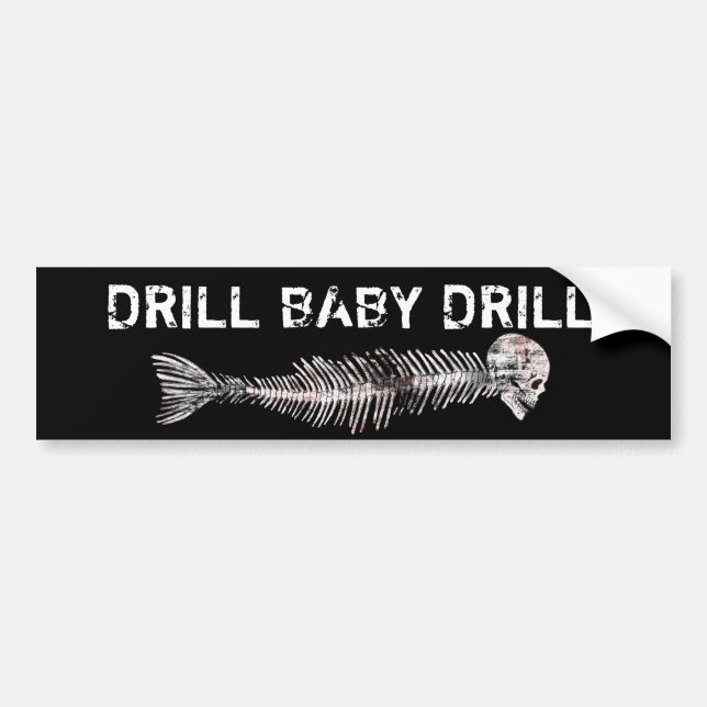 Drillborr baby, olje- spill för drillborr bildekal (Framsidan)