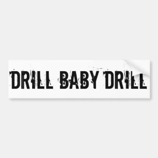 Drillborrbabydrillborr, vit bildekal