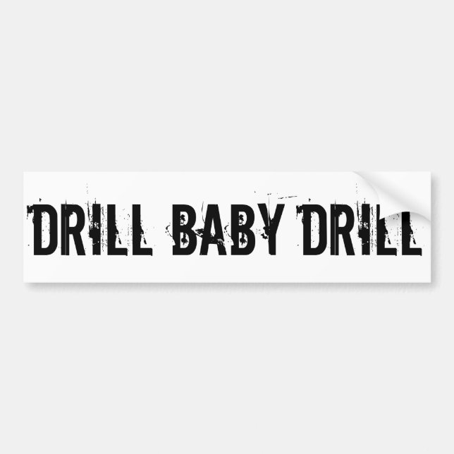 Drillborrbabydrillborr, vit bildekal (Framsidan)