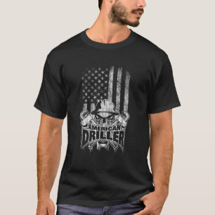 Driller American Flagga T Shirt