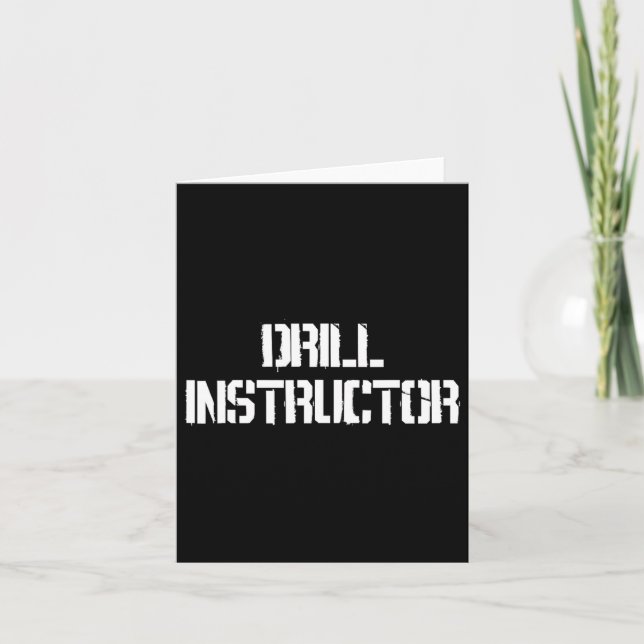 Drillinstruktör Boot Camp-kostym  Kort (Framsida)