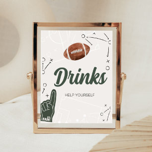 Drinjer från fotbollsbabyskor poster