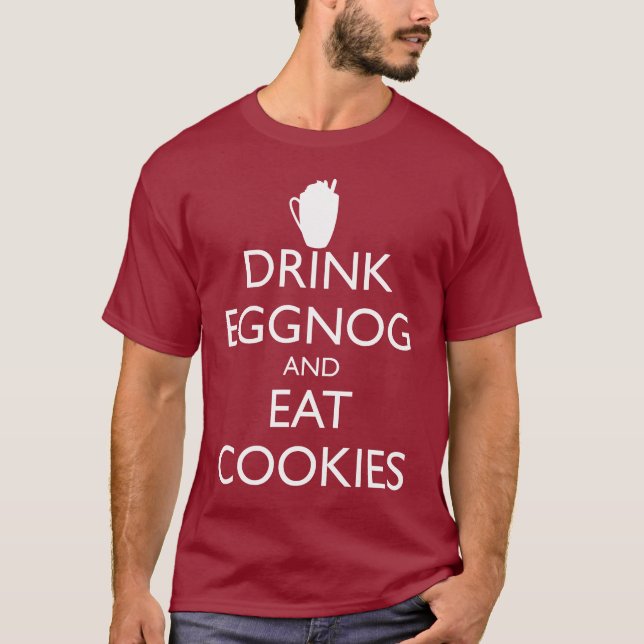 DRINK ÄGNOG OCH ÖTKÖKNINGAR T SHIRT (Framsida)
