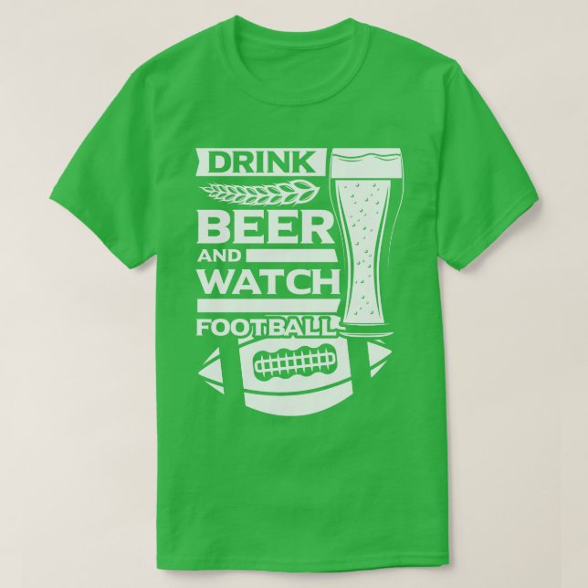 Drink Beer och titta på familjepresenten för sönda T Shirt (Design framsida)