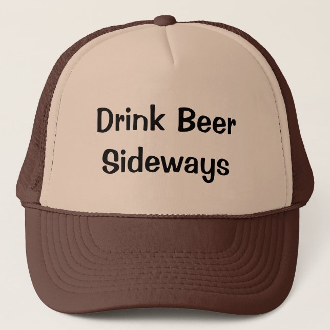 Drink Beer Sideways Keps (Framsida)