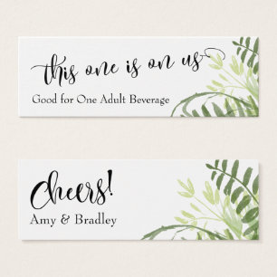 Drink Biljett Abstrakt Grey, Foliage Bouquet