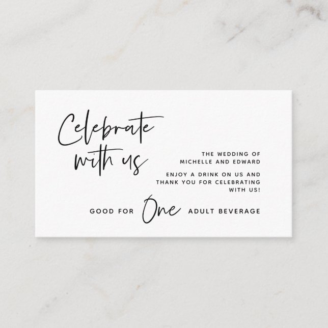 Drink Biljett, Vuxen Dryck, Fira med oss Tilläggskort (Framsida)