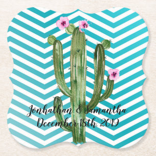 Drink Coasters Boho Cacti Cactus Succulia Bohemia Underlägg Papper