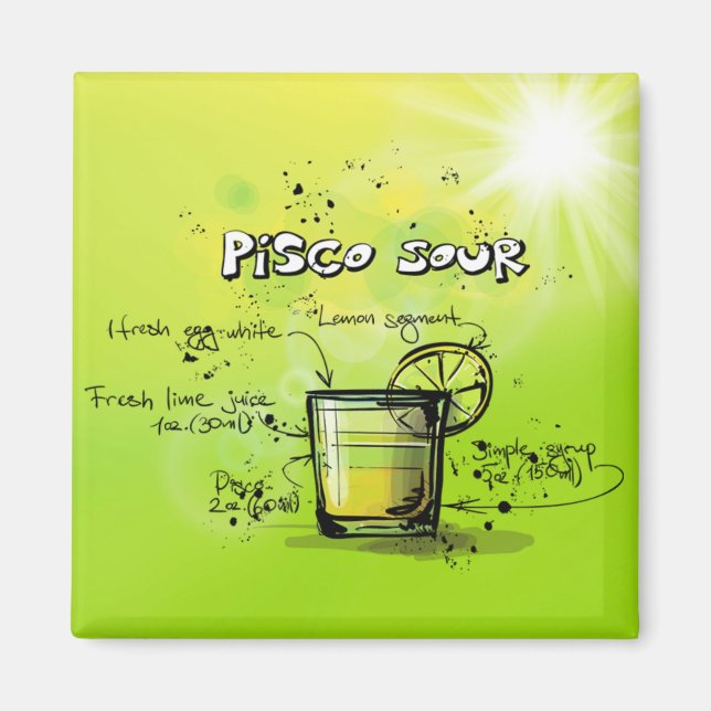 Drink Cocktail Recipe Magnet (Framsidan)