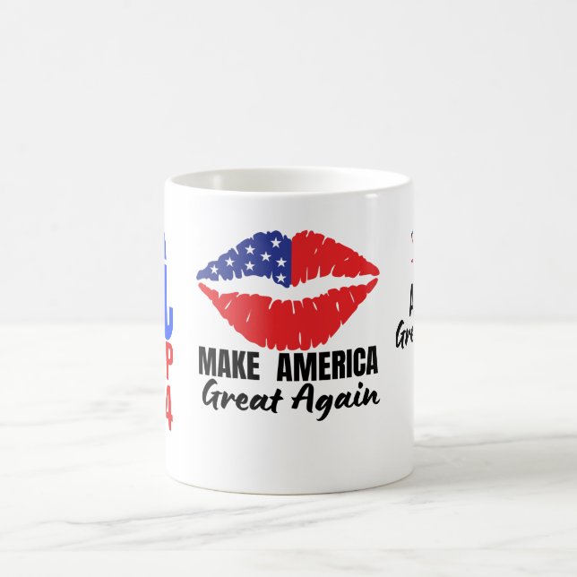 Drink Coffee, Support Trump 2024! Kaffemugg (Center)