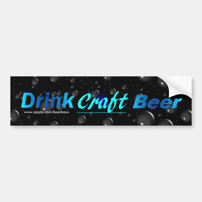 Drink Craft Beer - Blue Bildekal (Framsidan)
