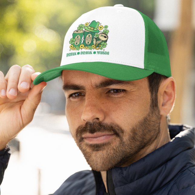 Drink Drank Drunk Funny St Patrick's Day Beer Keps (Skapare uppladdad)