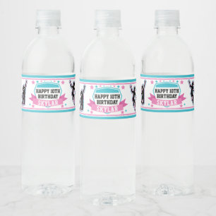 Drink för Ninja krigareflick kalas Vattenflaska Etikett