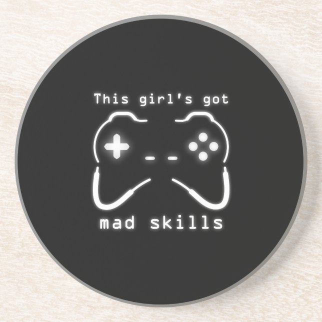 Drink från Har Mad Skills Video Game Controller  Underlägg (Framsidan)