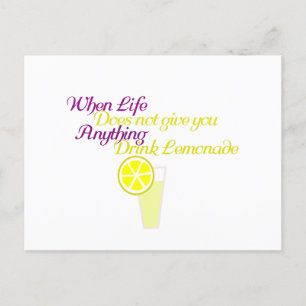 Drink Lemonade Vykort