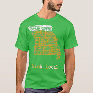 Drink Local Chemise de bire Missouri Classique T Shirt