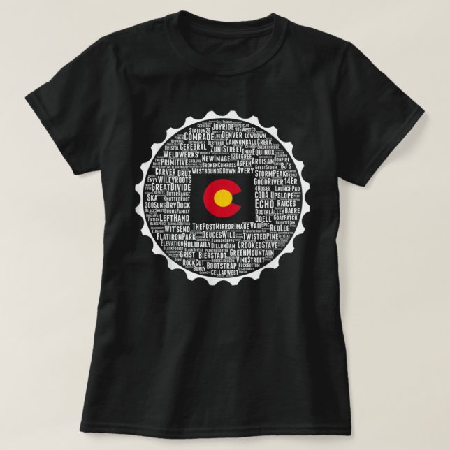 Drink Local Colorado Breweries T Shirt (Design framsida)