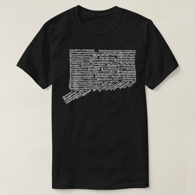 Drink Local Connecticut Brewements  T Shirt (Design framsida)