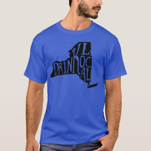 Drink Local New York State Conline Craft Beer T Shirt
