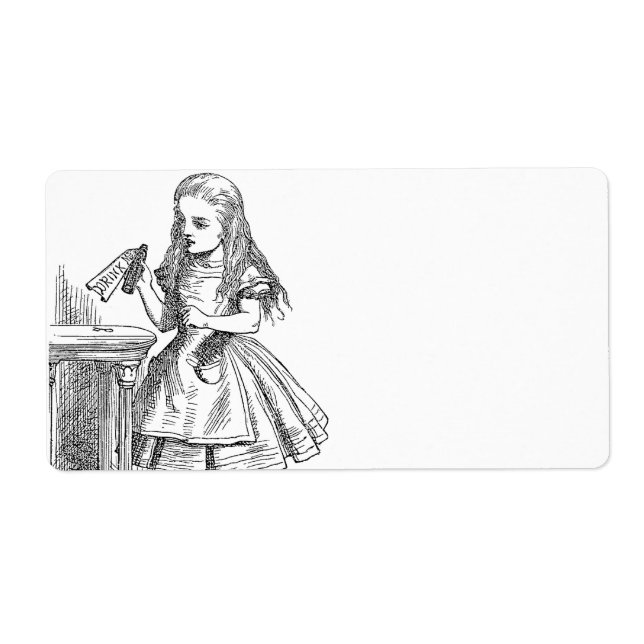 Drink Me-etikett Fraktsedel (Framsidan)