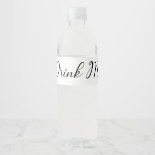 Drink Me Vattenflaska Label - Alice i Wonderland Etikett