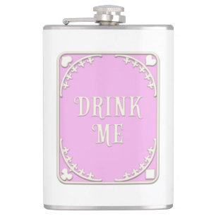 "Drink Me" Whimsical Victorian Filigree Rosa Fickplunta