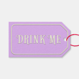 "Drink Me" Wonderland Tea Party Lila Customized Presentetikett