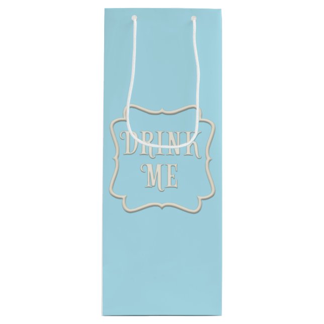 "Drink Me" Wonderland Tea Party Pastel Blue (Framsidan)