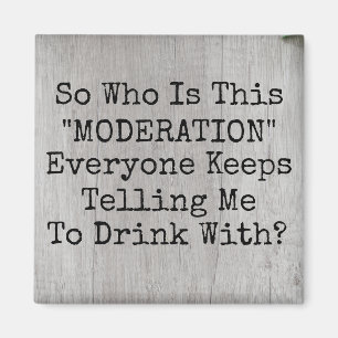 Drink med Moderation Magnet
