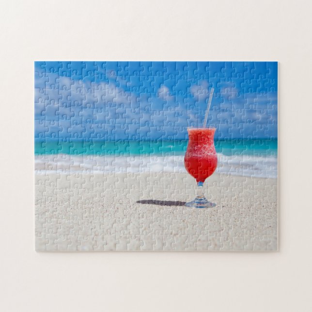 Drink On Beach-fotopussel Pussel (Horisontell)