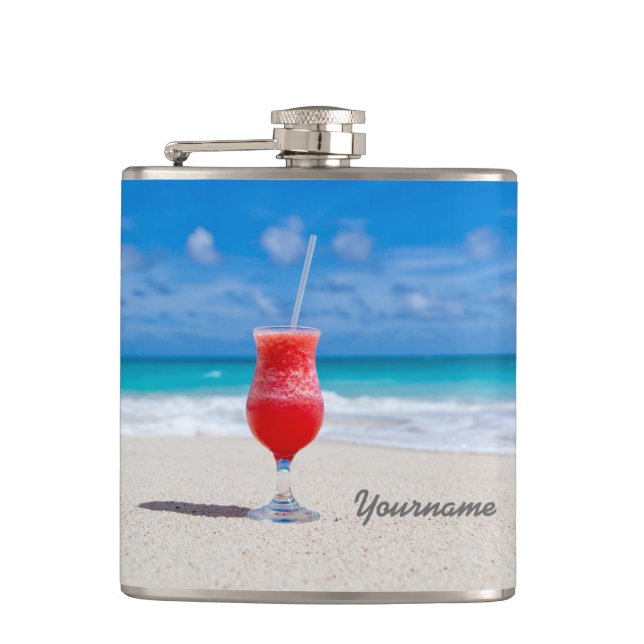 Drink på strandanpassningsbarflaskan fickplunta (Framsidan)