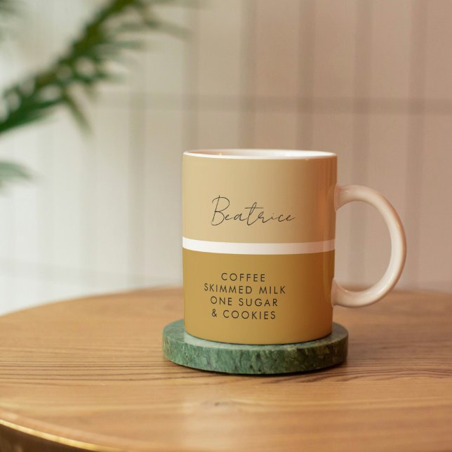 Drink Preference Modern Namn Classic Kaffemugg (Skapare uppladdad)