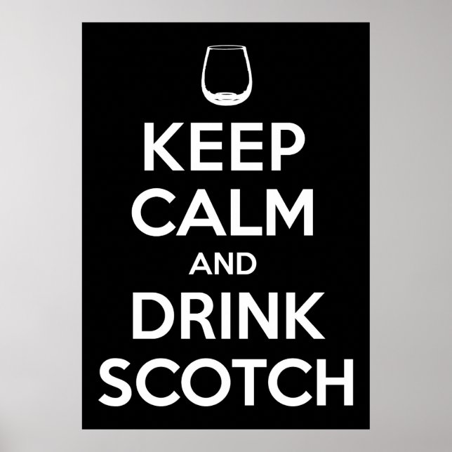 Drink Scotch Poster (Framsidan)