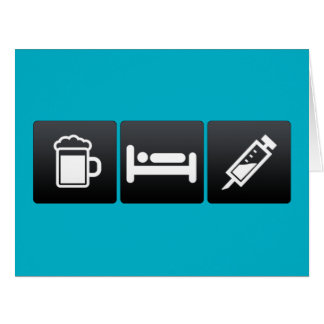 Drink, sömn och anestesi jumbo kort