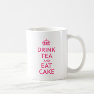 Drink Tea och Eat Cake Kaffemugg