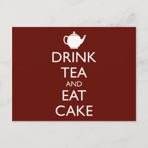 DRINK TEA OCH EAT CAKE VYKORT