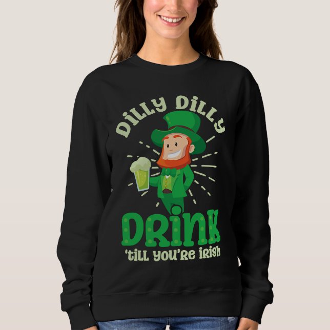 Drink Until Irish  St Patricks Day T Shirt (Framsida)