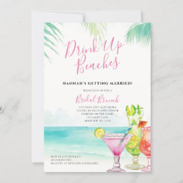 Drink up Beacher Tropical Cocktails Möhippa Brunch Inbjudningar