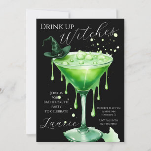 "Drink Up Witches" Bachelorette Party-inbjudan Inbjudningar