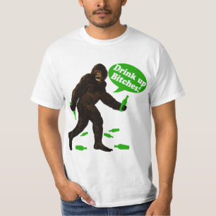 Drink upp dagen Sasquatch för Bigfoot St Pattys T-shirt