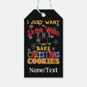 Drink Vin Bake-julkakor, Festive Julafton Presentetikett