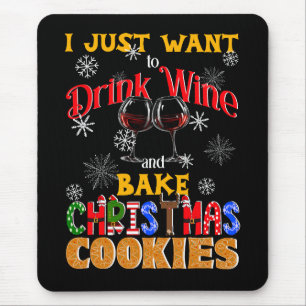 Drink Vin och Bake Julkakor, Julafton Baking Musmatta