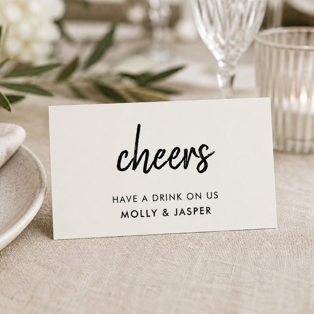 Drink Voucher | Grått-kortets minimalistiska kupon Rabattkort (Skapare uppladdad)