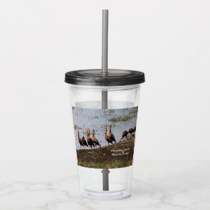 Drink Ware-akryliska glasögon med histling Anka Take Away Mugg