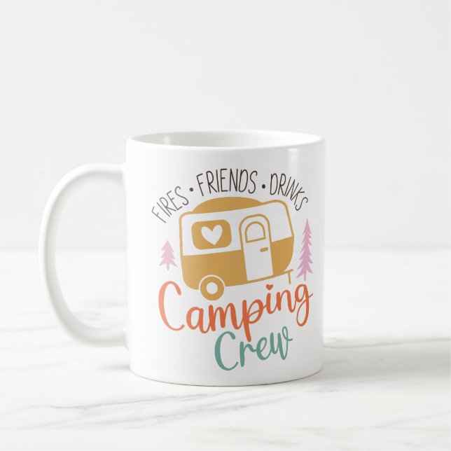 Drinka från Camping Crew Fries Vänner Kaffemugg (Vänster)